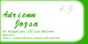 adrienn jozsa business card